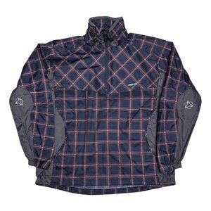 AGU Plaid Cycling Waterproof Windbreaker Bomber Lightweight Jacket Mens 2XL